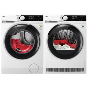 AEG 9 kg + 8 kg - Washing machine + Clothes dryer LFR83844VE+TR939M4E