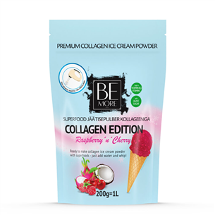 Be More Collagen Edition Raspberry 'n' Cherry, 200 г - Сухая смесь для приготовления мороженого 4744806019595