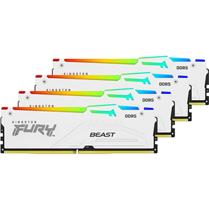 Kingston RAM Fury Beast 64GB DDR5-6000 Kit4 RGB - RAM memory KF560C40BWAK4-64