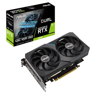 ASUS NVIDIA GeForce RTX 3060, 12 ГБ, GDDR6, 192 бит - Графическая карта