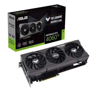 ASUS NVIDIA GeForce RTX 4060 Ti, 8GB, GDDR6, 128 bit - Graphics card