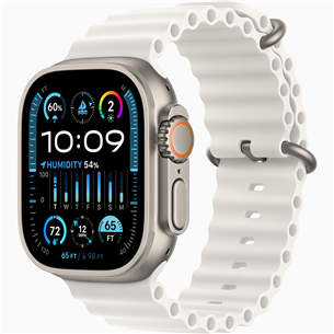 Apple Watch Ultra 2, 49 mm, Ocean Band, valge - Nutikell MREJ3EL/A