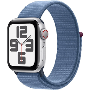 Apple Watch SE 2, GPS + Cellular, Sport Loop, 40 mm, hõbedane/sinine - Nutikell MRGQ3ET/A