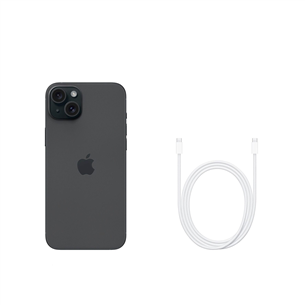Apple iPhone 15 Plus Smartphone, 256 GB, Black