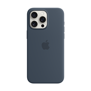 Apple Silicone Case with Magsafe, iPhone 15 Pro Max, sinine - Ümbris MT1P3ZM/A