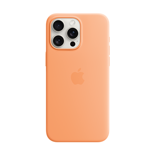 Apple Silicone Case with Magsafe, iPhone 15 Pro Max, oranž - Ümbris MT1W3ZM/A