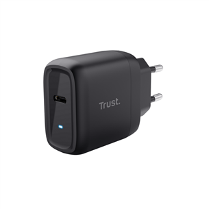 Trust Maxo, 45W, USB-C, must - Vooluadapter 24816