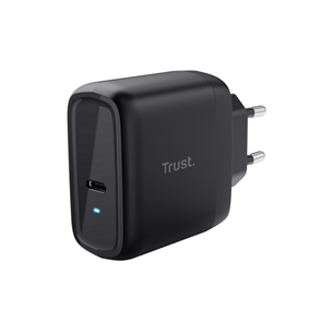 Trust Maxo, 65W, USB-C, must - Vooluadapter 24817