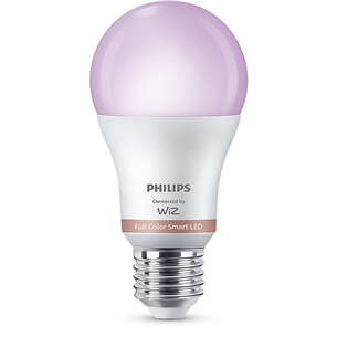 Philips WiZ LED Smart Bulb, 60 W, E27, RGB - Nutivalgusti 929003601021