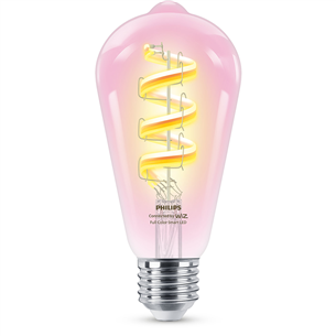 Philips WiZ LED Smart Bulb, 40 Вт, E27, RGB - Умная лампа 929003267321