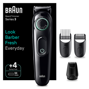 Braun Series 3 Beard Trimmer, black - Beard trimmer BT3421