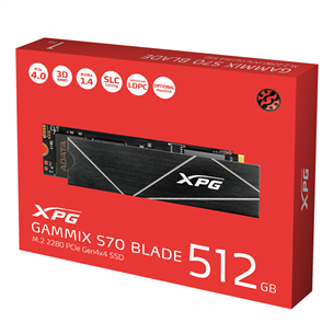 Adata XPG Gammix S70 Blade, 512 GB, M.2 PCIe Gen4, must - SSD