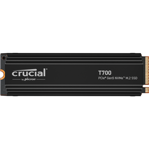 Crucial T700, 4 TB, PCIe Gen 5 M.2, heatsink, black - SSD