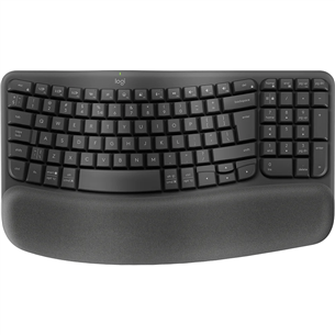 Logitech Wave Keys, US, must - Juhtmevaba klaviatuur 920-012304
