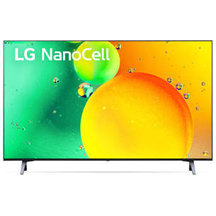 LG NANO753QC, 43'', Ultra HD, LED LCD, NanoCell, must - Teler 43NANO753QC.AEU