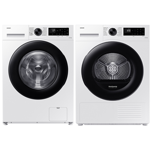 Samsung 9 kg + 9 kg - Front load washing machine + Clothes dryer WW90CGC04D+DV90CGC0A