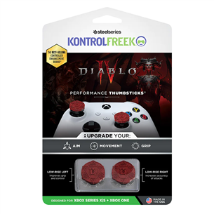 KontrolFreek Diablo IV, Xbox One/ Xbox Series X/S, 2 tk, punane - Nupud 2901-XBX