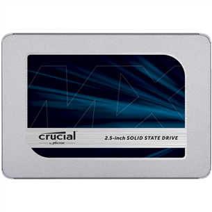 Crucial MX500, 1 TB, 2,5", SATA - SSD CT1000MX500SSD1