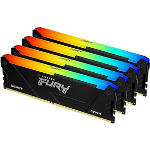 Kingston Fury Beast, 32 GB, DDR4-3600, Kit4 - RAM memory