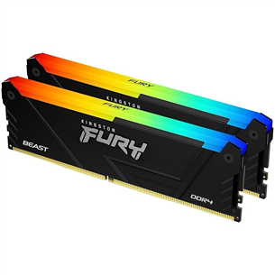 Kingston Fury Beast, 16 ГБ, DDR4-3600, Kit2 - Память RAM KF436C17BB2AK2/16