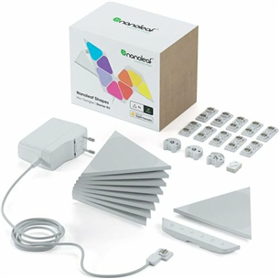 Nanoleaf Shapes Mini Triangles Starter Kit, 9 paneeli - Nutivalgusti stardikomplekt NL48-0002TW-9PK-EU