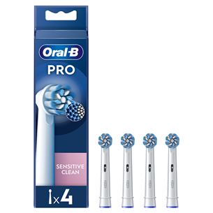 Braun Oral-B Sensitive Clean PRO, 4 tk, valge - Lisaharjad EB60-4NEW