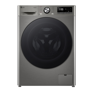 LG R700 Series, 9 kg, depth 47,5 cm, 1200 rpm, silver - Front load washing machine F2WR709S2P.APTQPMR