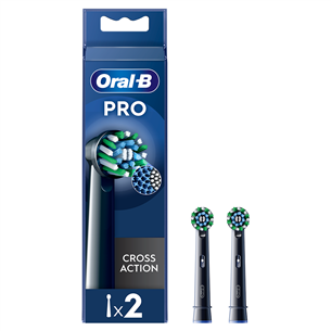 Braun Oral-B Cross Action Pro, 2 tk, must - Varuharjad EB50-2/NEW