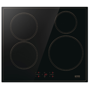 Gorenje, laius 59,5 cm, raamita, must - Integreeritav induktsioonpliidiplaat GI6401CLBSC