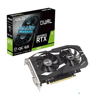 Asus, NVIDIA GeForce RTX 3050, 6 ГБ, GDDR6, 96 бит - Графическая карта