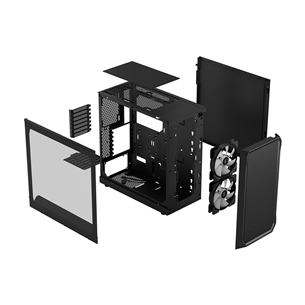 Fractal Design Focus 2, RGB, черный - Корпус для настольного компьютера