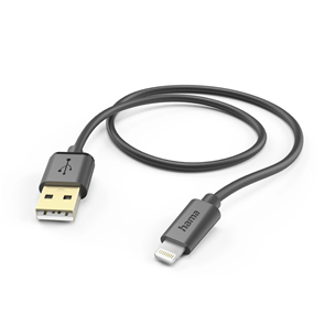 Hama Charging Cable, USB-A, Lightning, 1,5 m, must - Kaabel