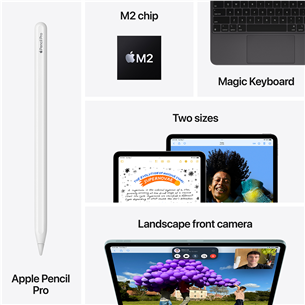 Apple iPad Air 13'' (2024), M2, 256 ГБ, WiFi, синий - Планшет