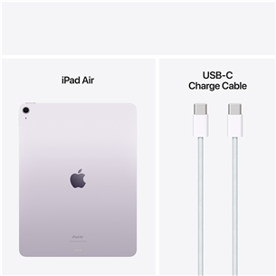 Apple iPad Air 13'' (2024), M2, 256 ГБ, WiFi, сиреневый - Планшет