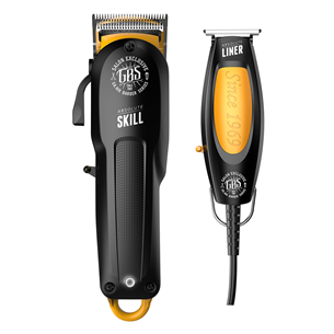 GA.MA Absolute Liner + Absolute Skill, black - Hair clipper + beard trimmer