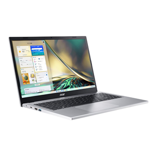 Acer Aspire 3 15 A315-24P, 15,6'', FHD, Ryzen 3, 8 ГБ, 256 ГБ, SWE, серебристый - Ноутбук