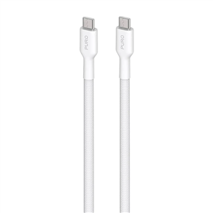 Puro Fabrik 2.0, USB-C, 240 W, 2 m, white - Cable PUCCC240FABK42MTWHI