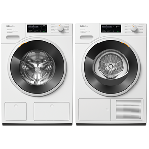 Miele 125 Gala Edition, 9 kg + 9 kg - Washing machine + dryer WSI883WCS+TSL683WP