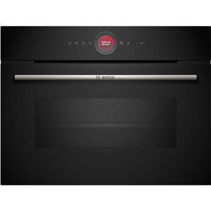 Bosch, Series 8, 45 L, black - Built-in compact oven CMG7241B1