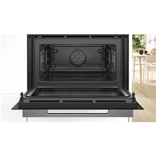 Bosch, Series 8, 45 л, черный - Интегрируемый компактный духовой шкаф