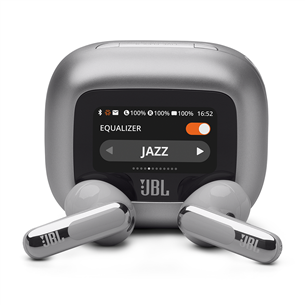 JBL Live Flex 3, hõbe - Juhtmevabad kõrvaklapid