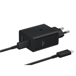 Samsung Dual USB-C, 50 W, black - Power adapter