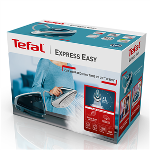 Tefal Express Easy, 2200 W, sinine/valge - Triikimissüsteem