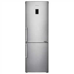 Samsung, NoFrost, 339 л, высота 185 см, серебристый - Холодильник RB33J3315SA/EF