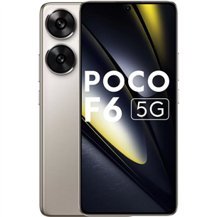 POCO F6, 512 GB, titanium - Smartphone MZB0H9EEU