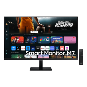 Samsung Smart Monitor M7 M70D, 32'', UHD, LED VA, USB-C, must - Monitor LS32DM702UUXDU