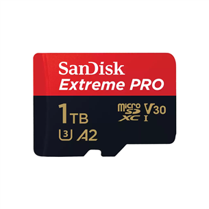 Sandisk Extreme Pro UHS-I, 1 TB, microSDXC, black - Memory card SDSQXCD-1T00-GN6MA
