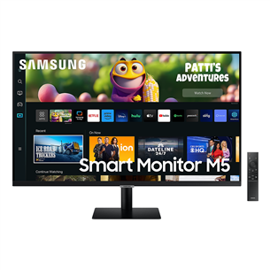 Samsung Smart Monitor M5 M50C, 27'', LED VA, black - Monitor LS27DM500EUXDU