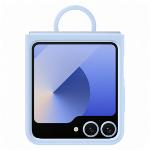 Samsung Silicone case, Galaxy Flip6, голубой - Силиконовый чехол