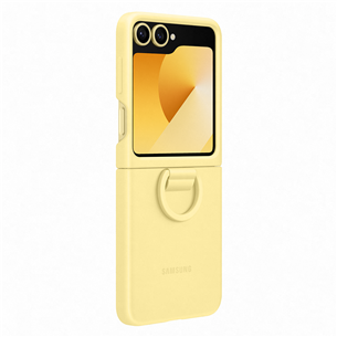 Samsung Silicone case, Galaxy Flip6, желтый - Силиконовый чехол
